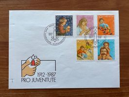 Pro Juventute FDC 1987  gest.(E1596)