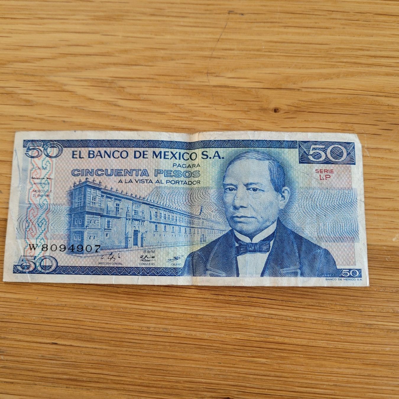 Billets de banque: Banknote Mexico 50 – D'occasion à Biel/Bienne par Destockweb