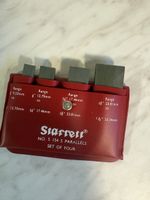 Starrett S154S einstellbare Parallels Set 4 Stück mit Hülle