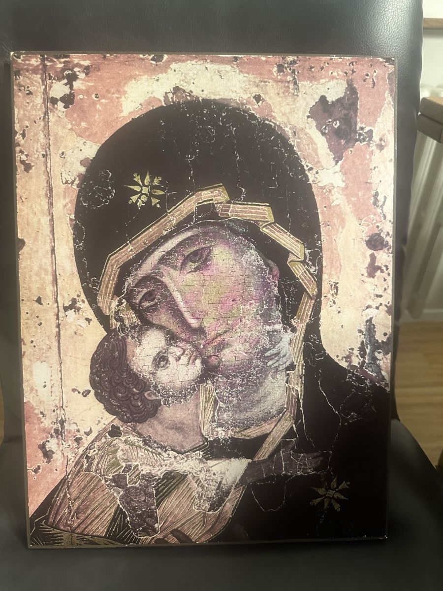 Dipinti: Ikone -Kunstdruck Maria mit Kind 39x30cm – Usato da Nebikon venduto da Vanessa2003