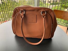 Wickeltasche von Lässig Leder Braun