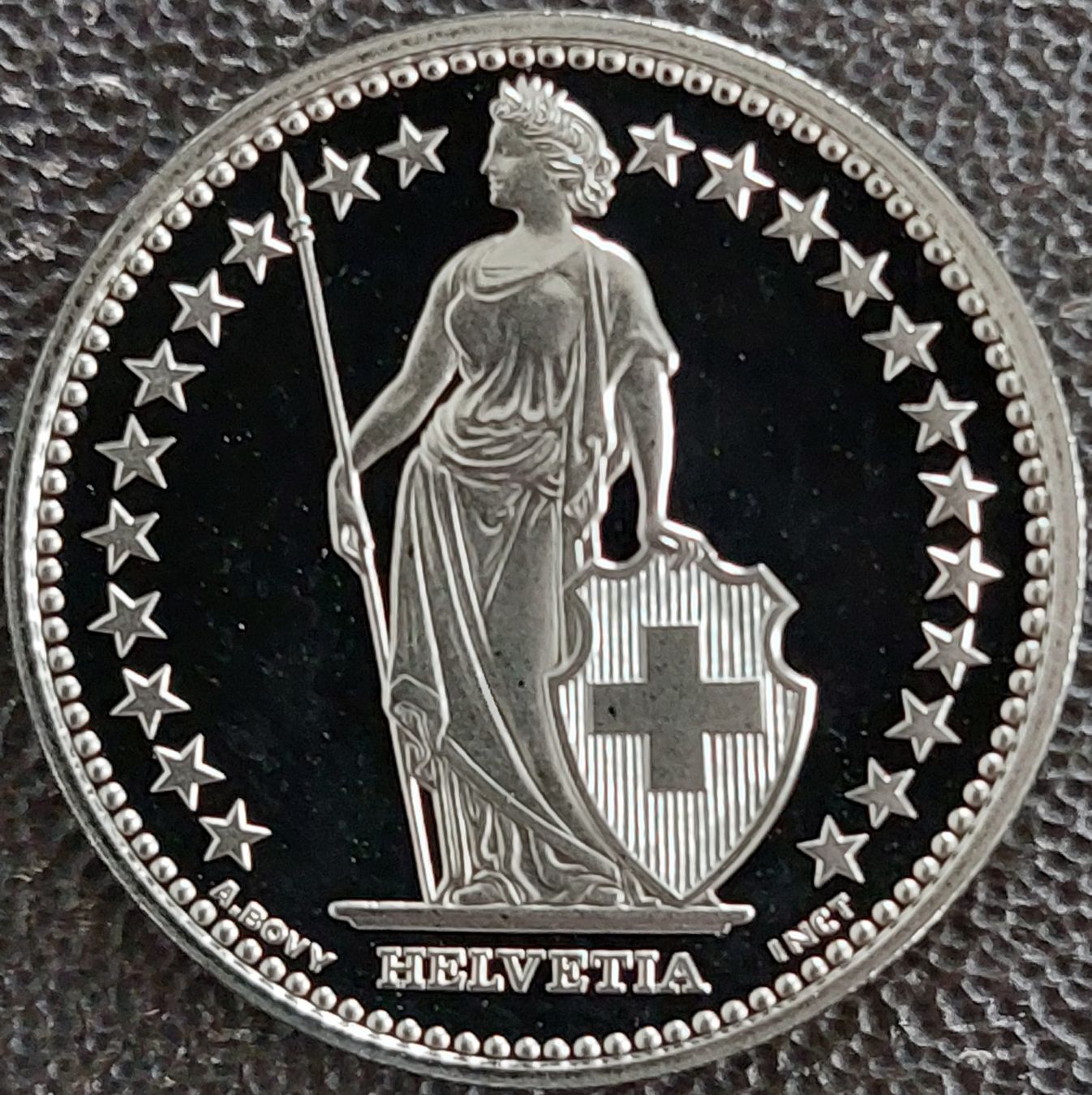 Tutti le monete: 1 Franken 2018 stgl. / aus Münzsatz – Nuovo (secondo la descrizione) da Arch venduto da coinsandmore 1