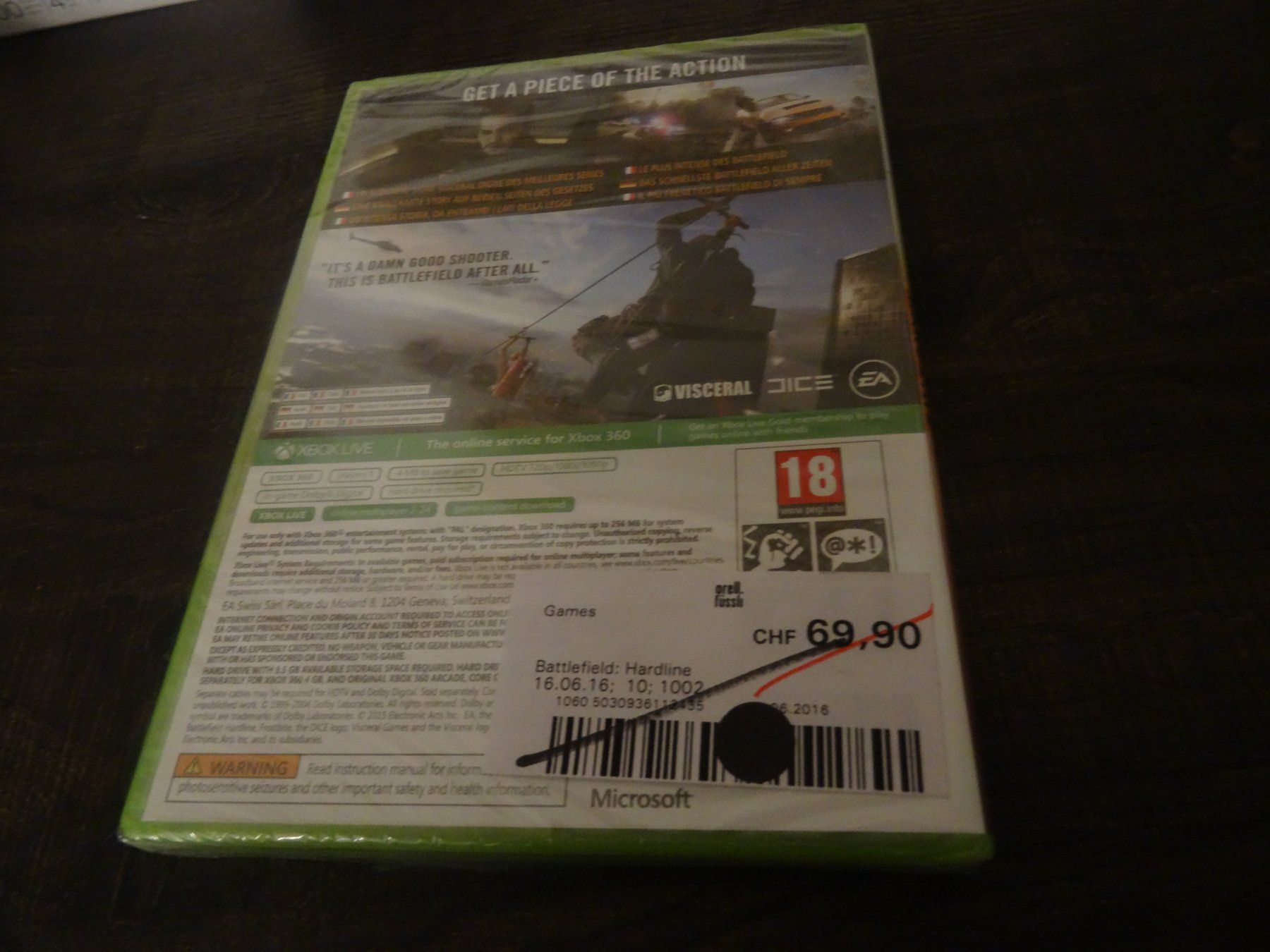Microsoft Giochi: Battlefield Hardline XBOX 360 Neuware – Nuovo e nell'imballaggio originale da Olten venduto da Disc-Ausverkauf 1