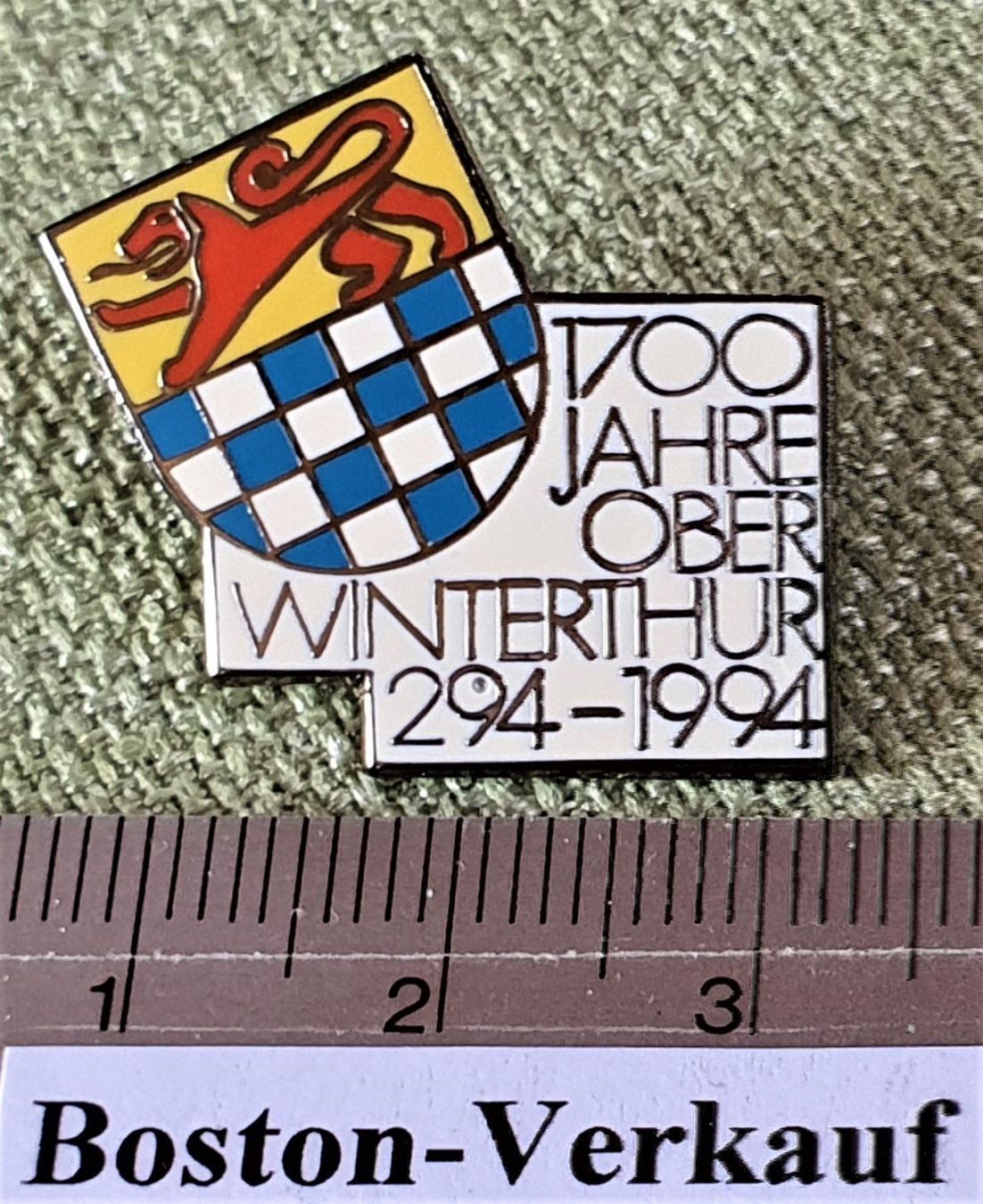 Placchette & Badge: B893  Pin 1700 J. Ober Winterthur 1994 – Usato da Reinach BL venduto da Boston-Verkauf 1