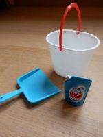 Puppenaccessoires: älterer Puppeneimer + Schaufel Spielzeug