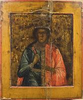 Icona russa antica rara del XVII secolo