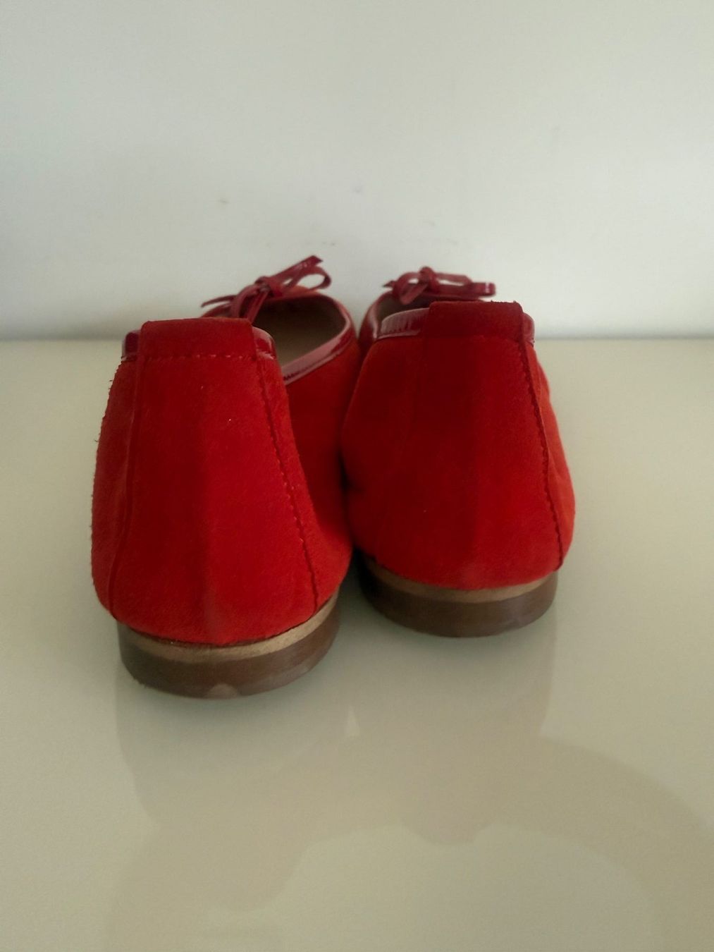 Scarpe da donna: BALLERINAS ROT LEDER GR.40 – Usato da Steg im Tösstal venduto da goldlionfree 5