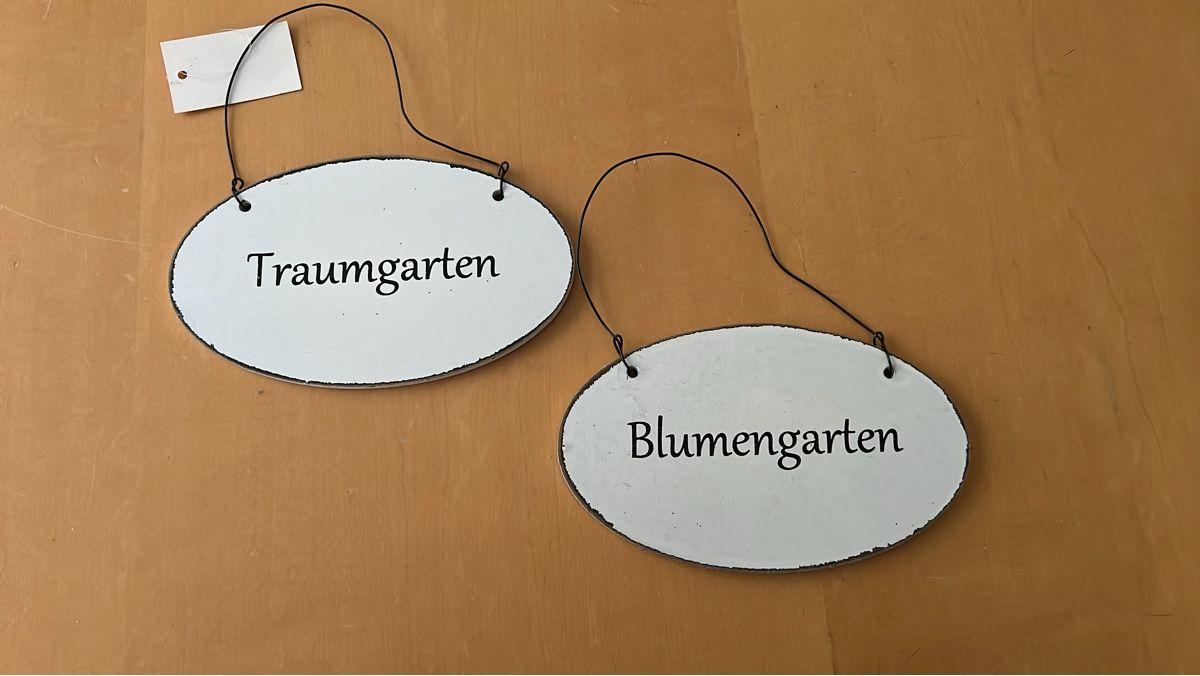 Ecriteaux: 2 Schilder "Traumgarten" "Blumengarten" neu – D'occasion à Safenwil par 551renate