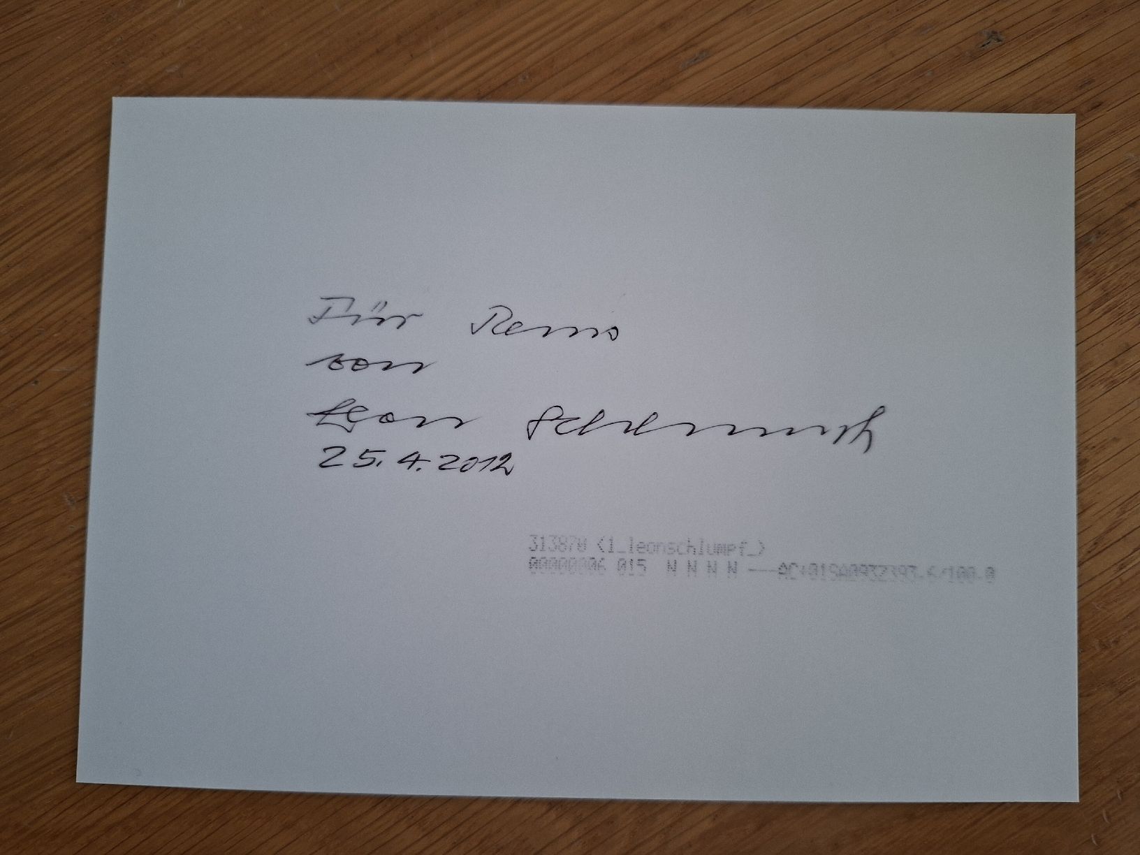 Autografi: Bundesrat Leon Schlumpf Autogramm original – Usato da Thun venduto da wuschu 1