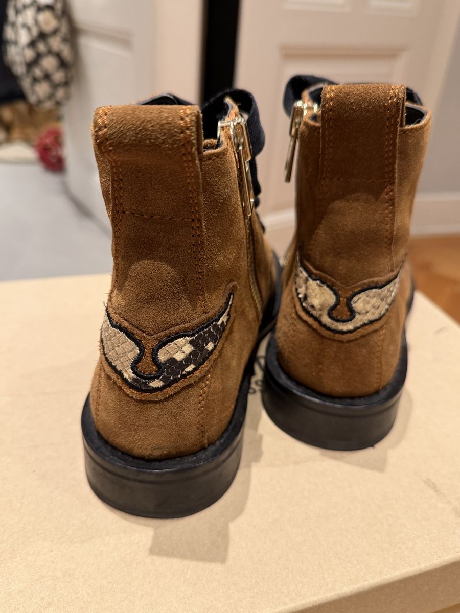 Zadig & Voltaire Damenschuhe: Zadig&Voltaire brown leather ankle boots size 39 – Gebraucht aus Genève von jud_xrl8 1