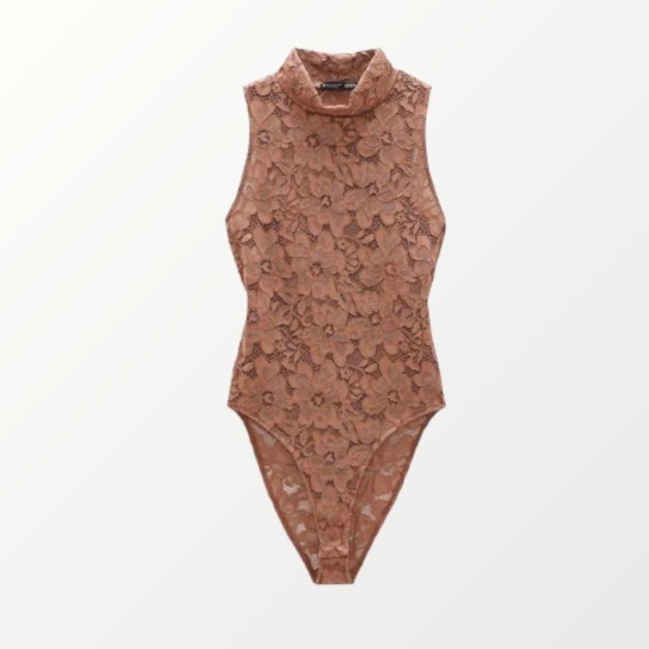 Zara Top: ZARA Spitze Bodysuit – Nuovo e nell'imballaggio originale da Basel venduto da 1moonstar