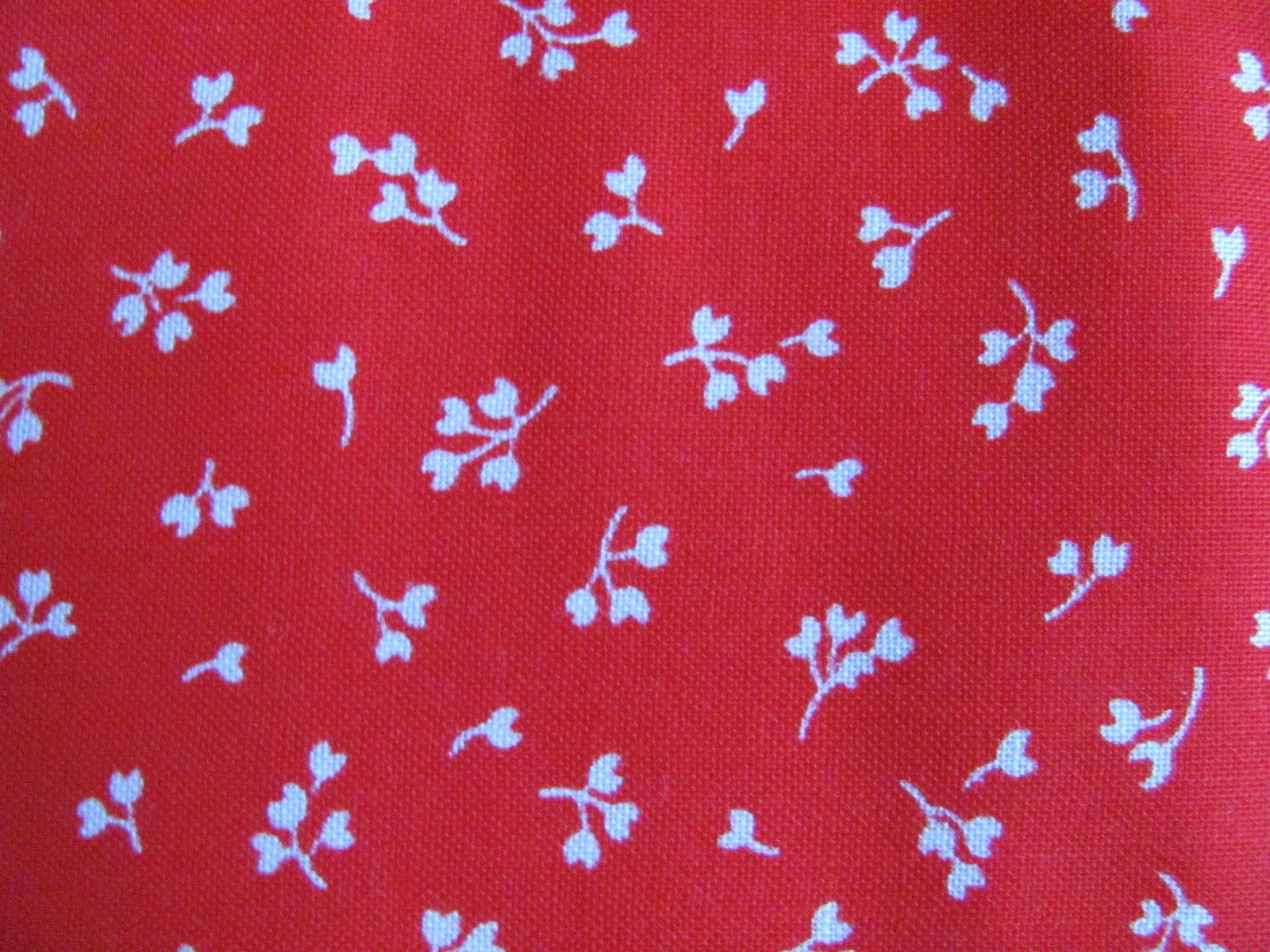 Tessuti: Roter Stoff Baumwolle mit Blumenmuster, 87x200 – Usato da Kriens venduto da Miracle49 1