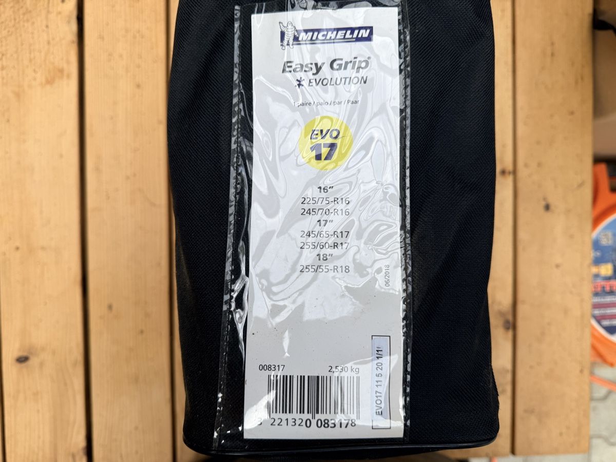 Schneeketten: Schneeketten Michelin Easy Grip EVO 17 – Neu (gemäss Beschreibung) aus Buus von Knorrli85 1