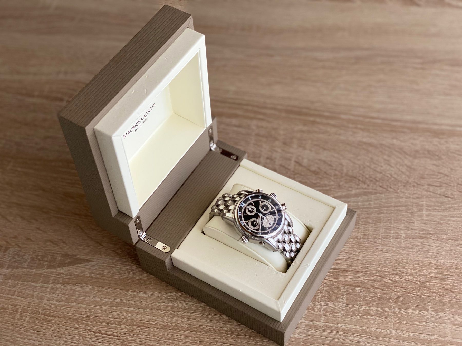 Maurice Lacroix Orologi: Maurice Lacroix Masterpiece Globe GMT Chrono Automatic Swiss – Usato da Sion venduto da Hobby-mania 7