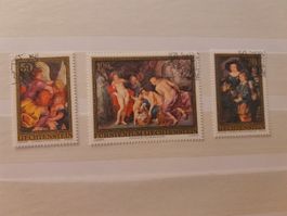 Rare timbres du Liechtenstein, série d'art, collectionneur!