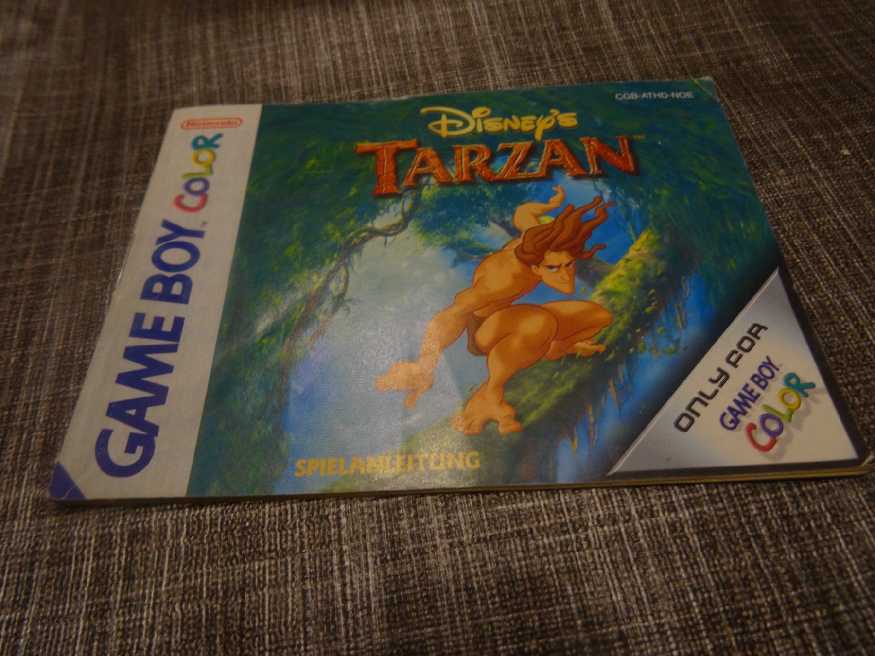 Nintendo Spiele: Anleitung zu Tarzan GAMEBOY COLOR – Gebraucht aus Olten von Disc-Ausverkauf