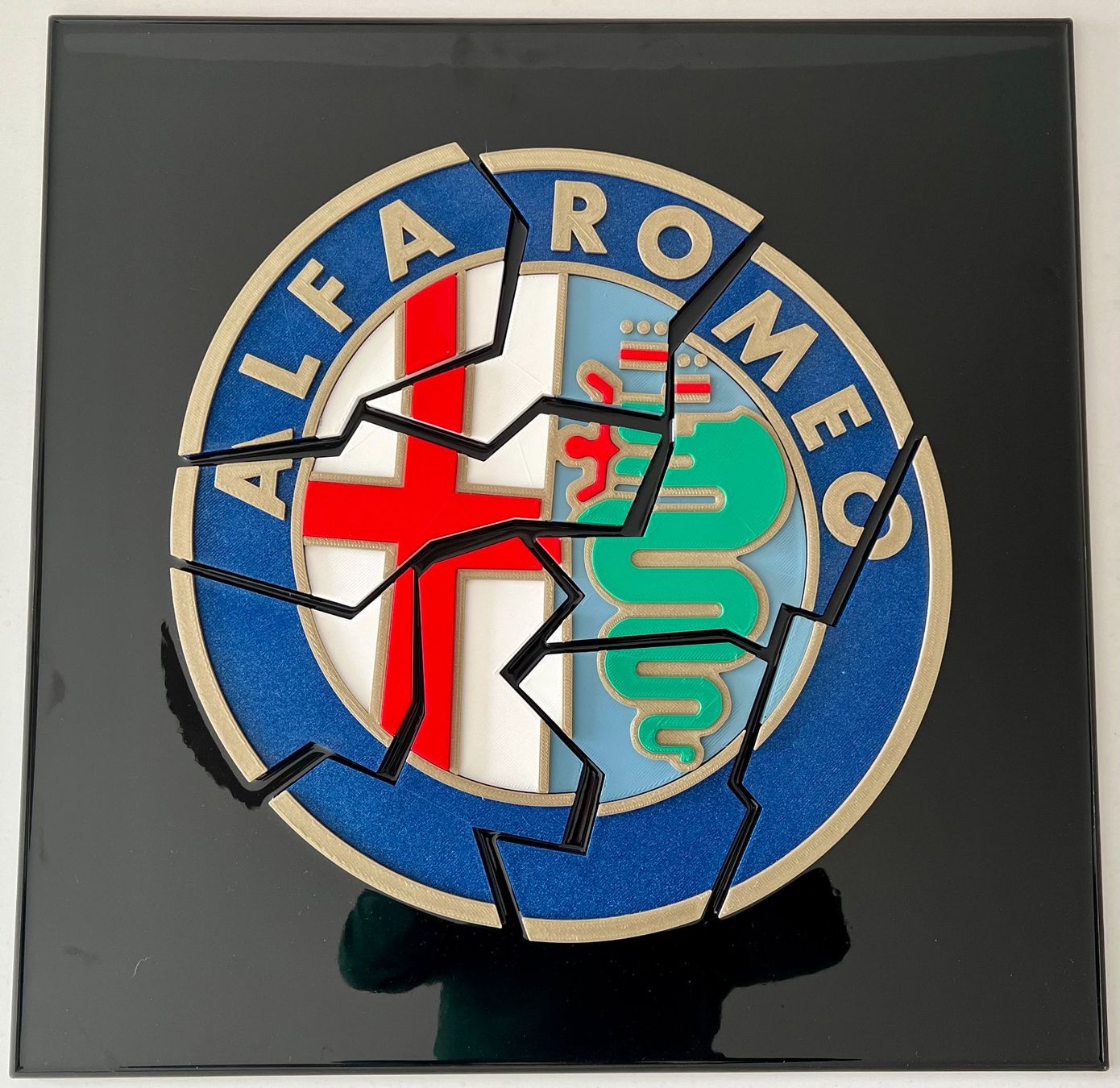 Dipinti: ALFA ROMEO CRASH 3D print artwork - Ltd.04/49 + Certificate – Nuovo e nell'imballaggio originale da Le Mont-sur-Lausanne venduto da luxurylover