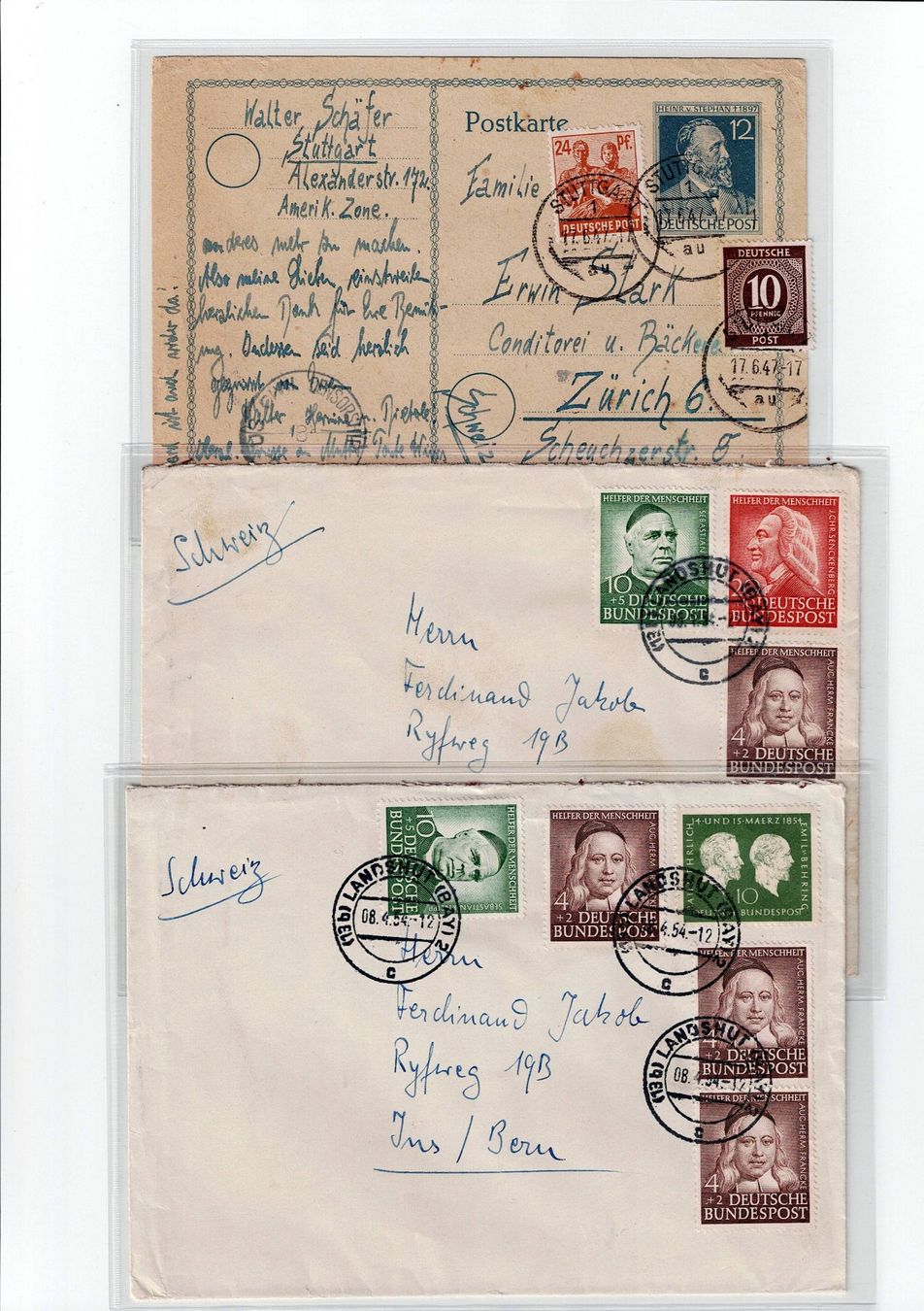 Tous les timbres: Deutschland, 10 Belege 2 – D'occasion à Hinteregg par McCharly01 3