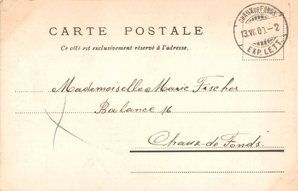 La ChauxdeFonds, Tram, Strassenbahn, Kutsche, gel. 1900 Kaufen auf