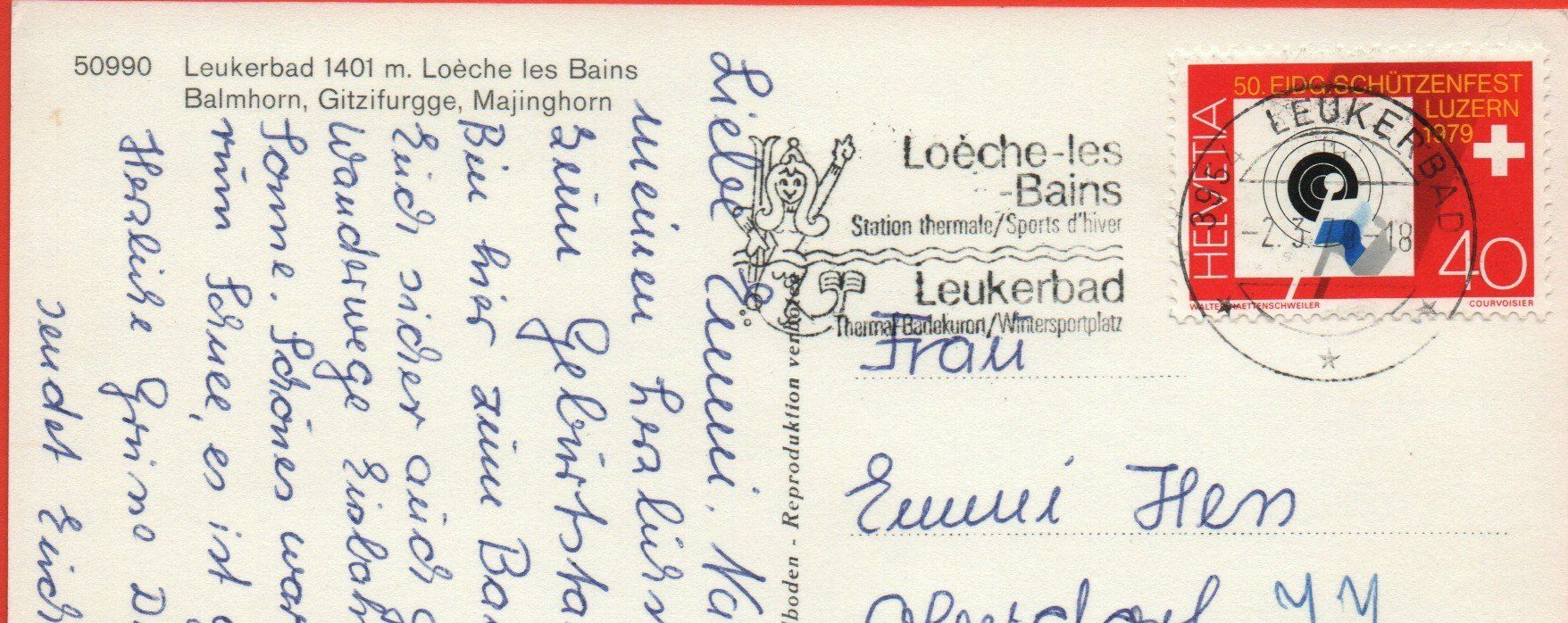 Cartes postales: LEUKERBAD – D'occasion à Jona par philajona 1
