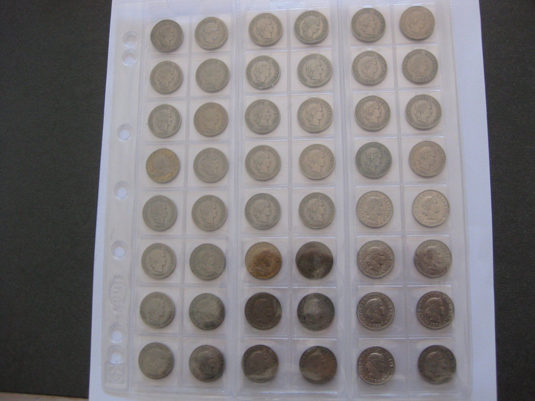 Toutes les monnaies: Collection de 10 cts de 1879 à 1993 complète – D'occasion à MERVELIER par chrichrim05