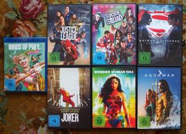 DC-Superhelden-Filme (6 DVDs und 1 Blu-Ray)