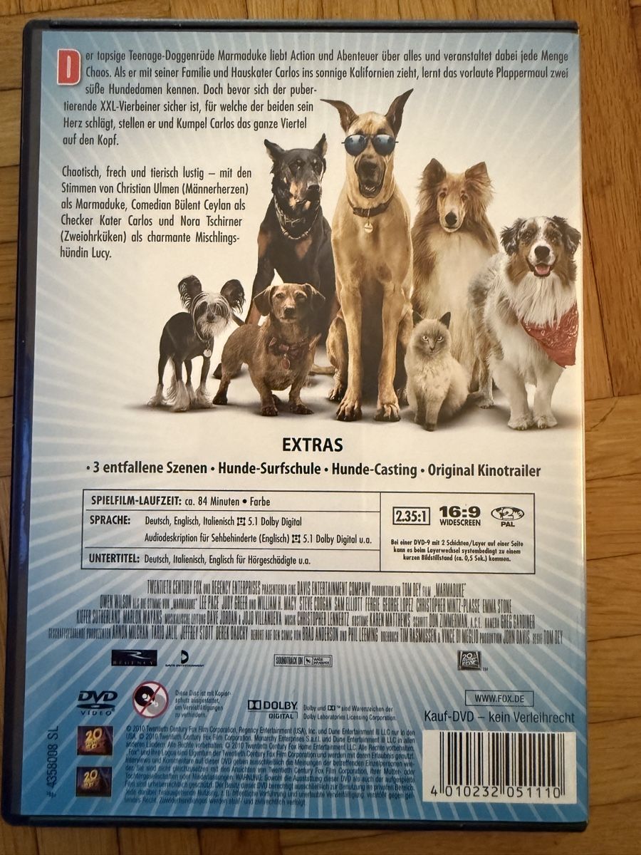 Tous les DVDs: Marmaduke – D'occasion à Brunnen par pel_vk7g 1