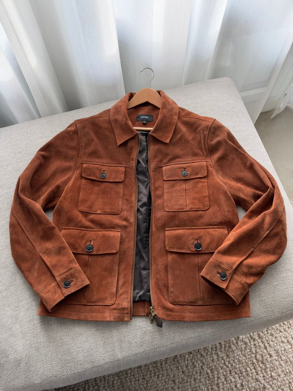 Jacken: Reiss Daventry Wildlederjacke, Grösse L – Gebraucht aus Rotkreuz von dancob 1