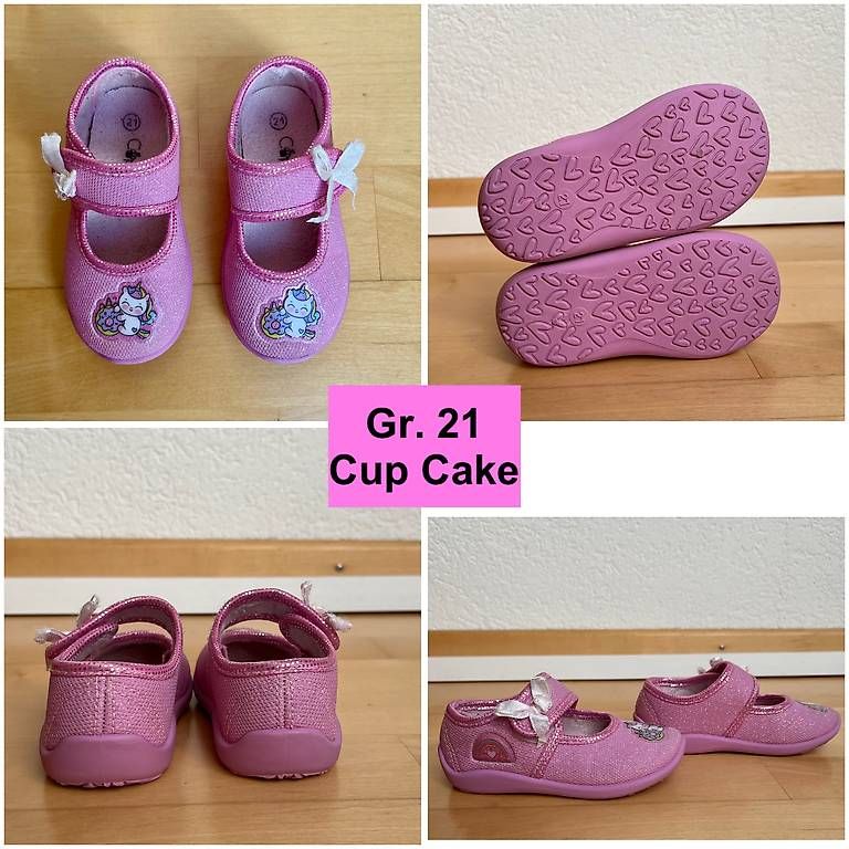 Scarpe per ragazze: Gr.21, Hauschuhe rosaglitzer mit Einhorn – Usato da Gattikon venduto da AnnettFloh