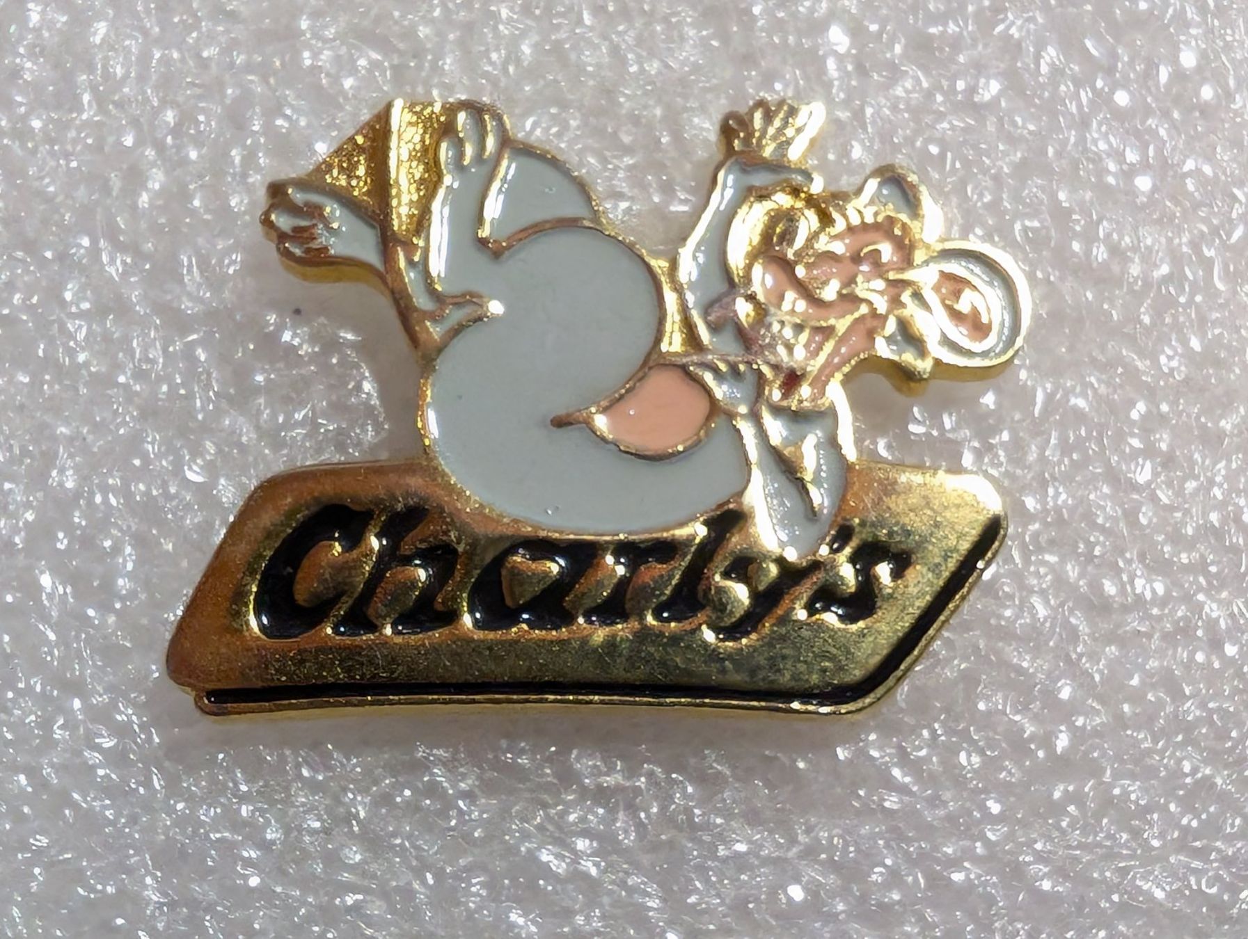 Placchette & Badge: Ansteckpin 290: Charly's – Usato da Oppligen venduto da Pin-Fall-Shop