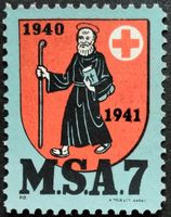 Soldatenmarke 2.WK, Mil San Anst 7, Aufdr, Wi San 62