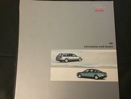 Audi A 6 Limousine und Avant Verkaufsprospekt 32 S. 01.1998