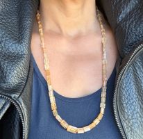 Kette mit Topas imperial echt Rarität