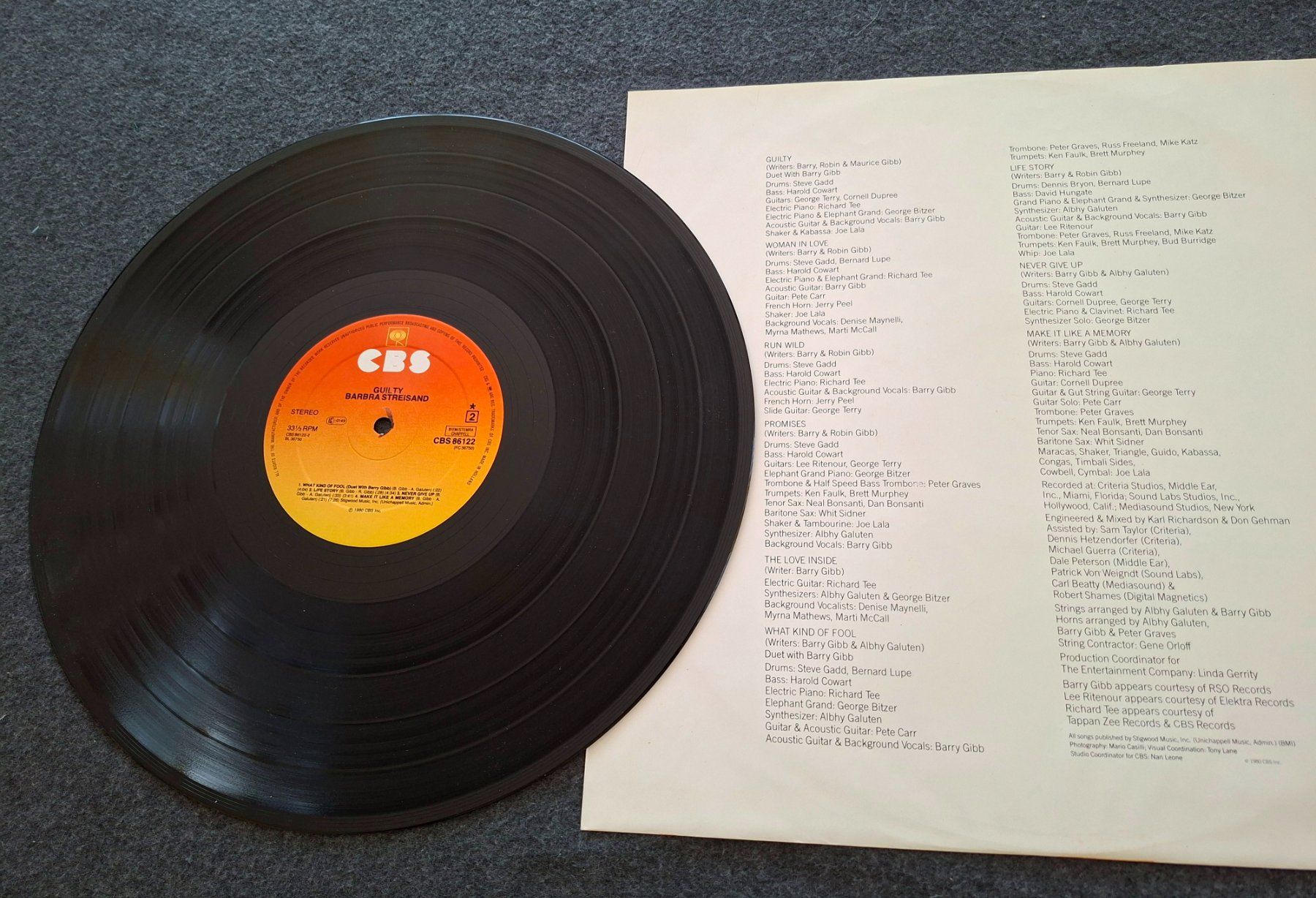 Dischi in vinile: Barbra Streisand, Guilty, LP – Usato da Merenschwand venduto da lea61 2