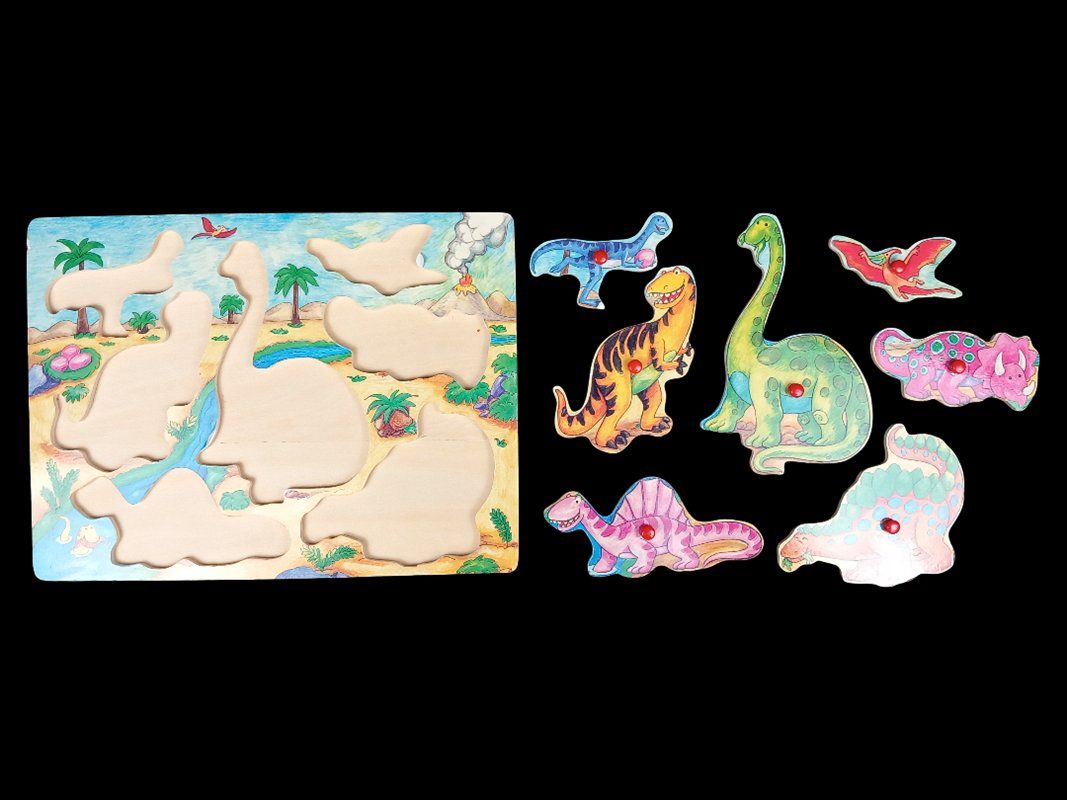 Puzzle: Dinosaurier Holz-Steckpuzzle – Usato da Hünenberg venduto da Restwert_Zug 1