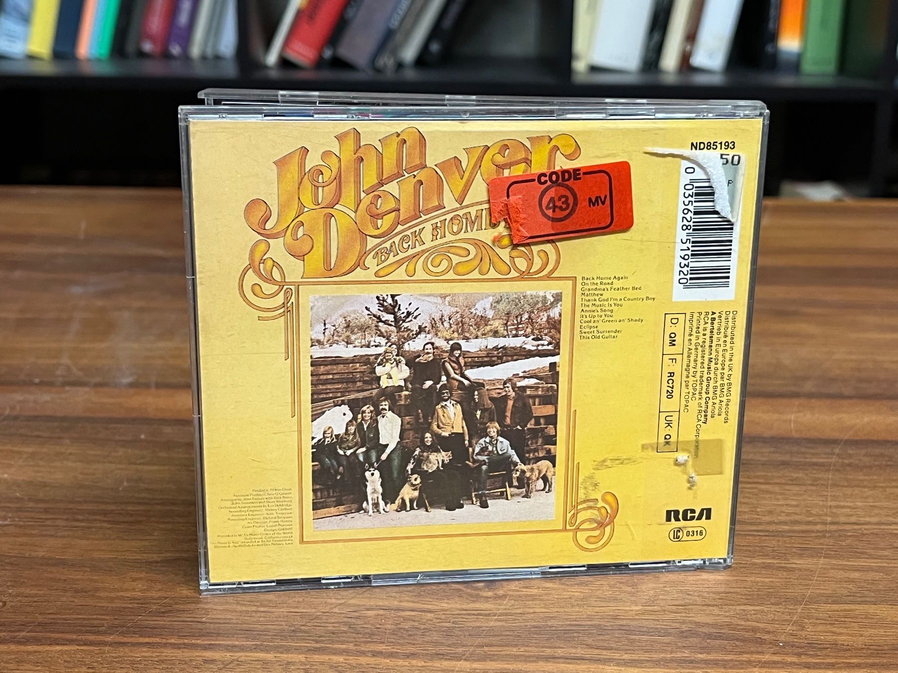CD: John Denver - Back Home Again - RA11A – Usato da Küsnacht ZH venduto da Jazztilldawn 1