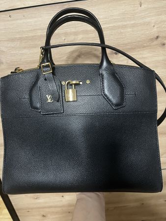 Louis Vuitton City Steamer Leder Bag, Schwarz - Wie Neu!