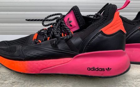 Basket ADIDAS ZX 2 Boost Black Gradient Solar Red Orang n.42