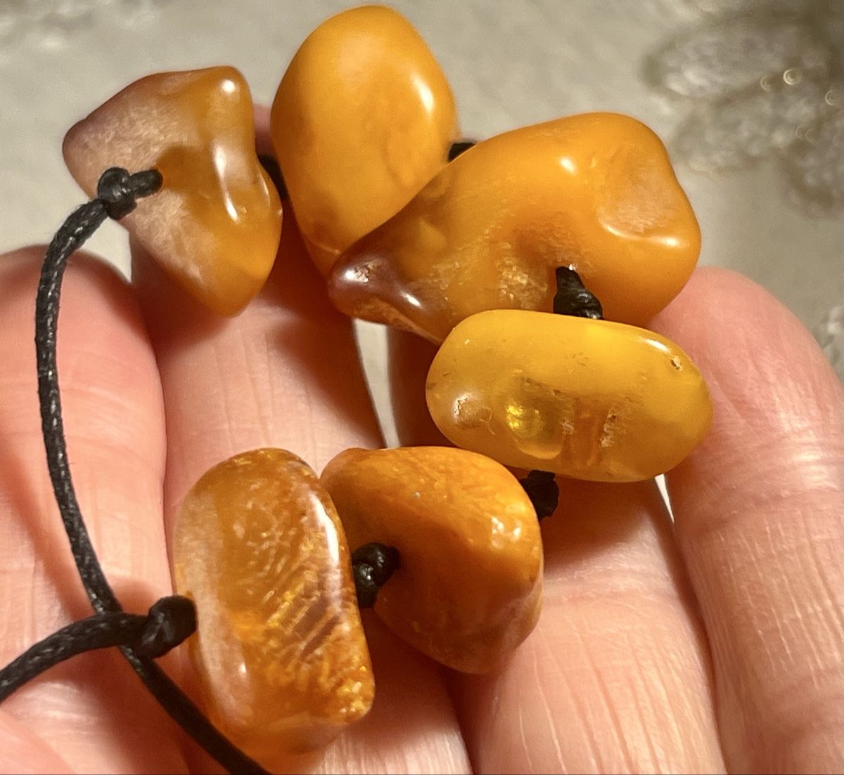 Catenine: Collier en ambre de la Baltique véritable – Usato da Genève venduto da DELIRBEADS 7