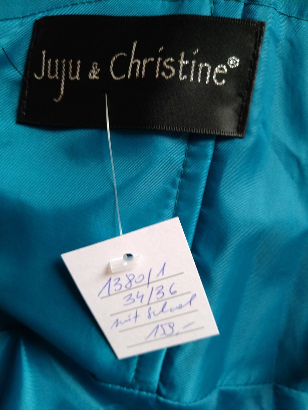 Vestiti: Abendkleid petrol Gr.34-36 – Nuovo (secondo la descrizione) da Zürich venduto da Bauer19 4
