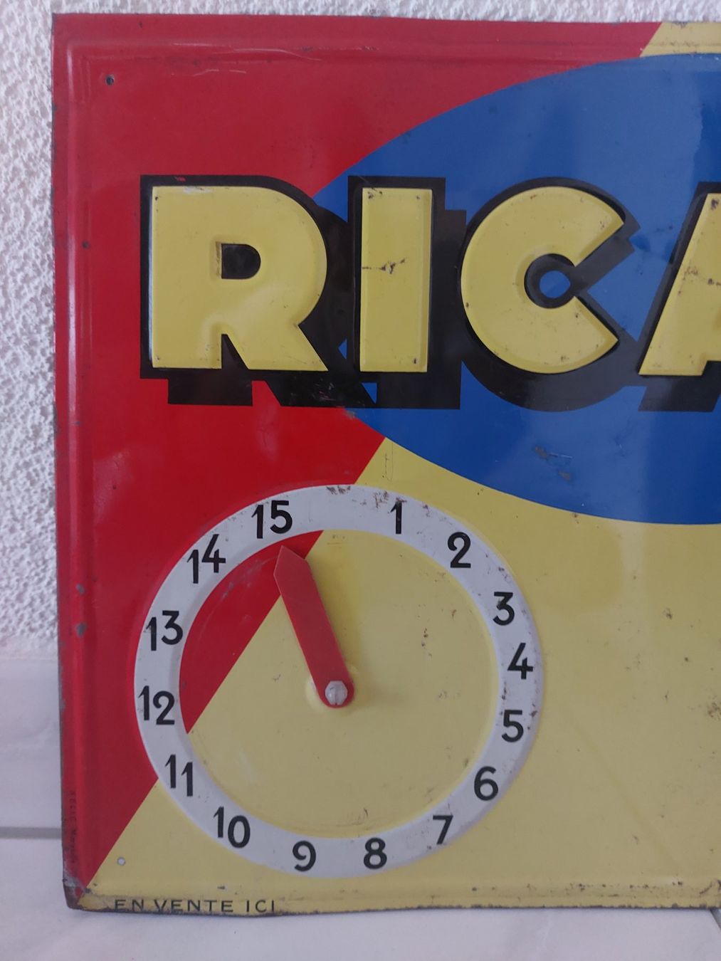 Ricard Insegne: altes Blechschild Ricard plaque tôle – Usato da Schenkon venduto da TG10 1