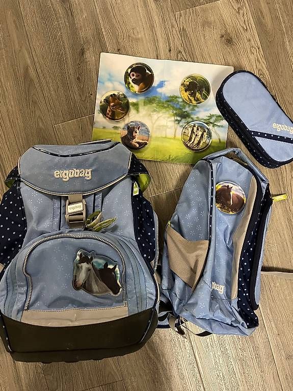 Borse & Zaini: Ergobag Schulthek mit Turnbeutel und Kletties – Usato da Wuppenau venduto da Karin0201