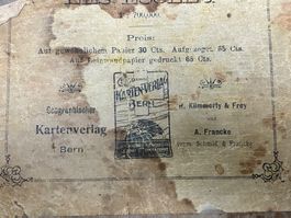 Karte der Schweiz antik