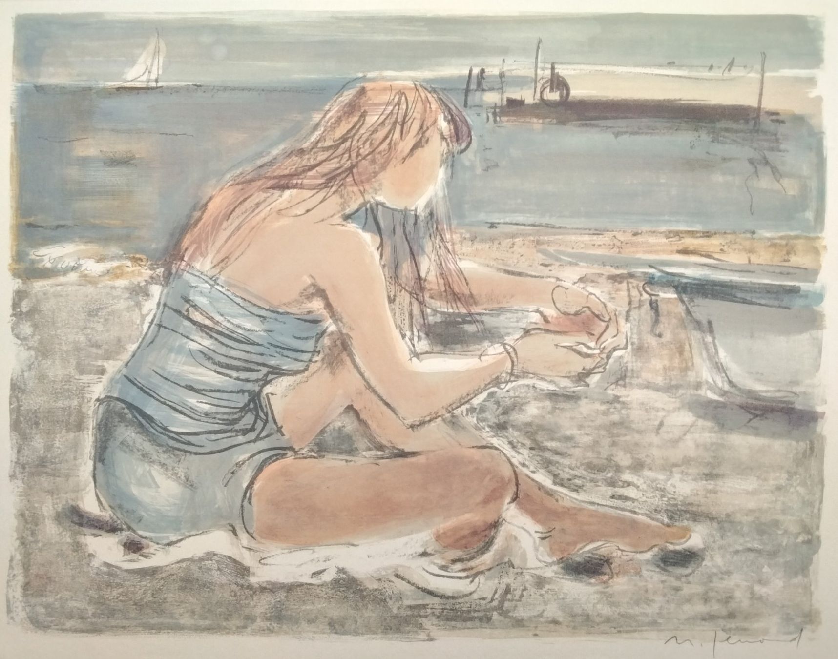 Grafica & Litografie: Nanette Genoud Lithographie signiert – Usato da Cavigliano venduto da zamamasa