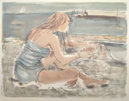 Nanette Genoud Lithographie signiert