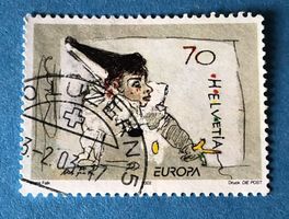 Nr. 1051 Pierrot spielt mit dem Faden GESTEMPELT 2002   