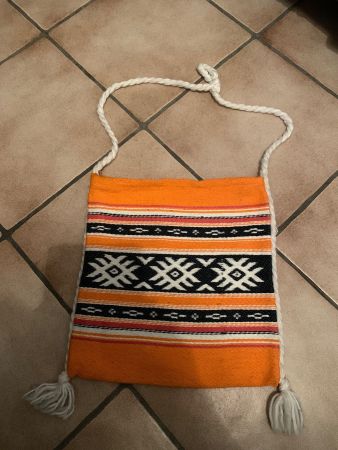 Joli sac ethnique vintage orange
