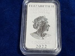 Silberbarren Australien 1oz 9999 Ag 2022 Neu