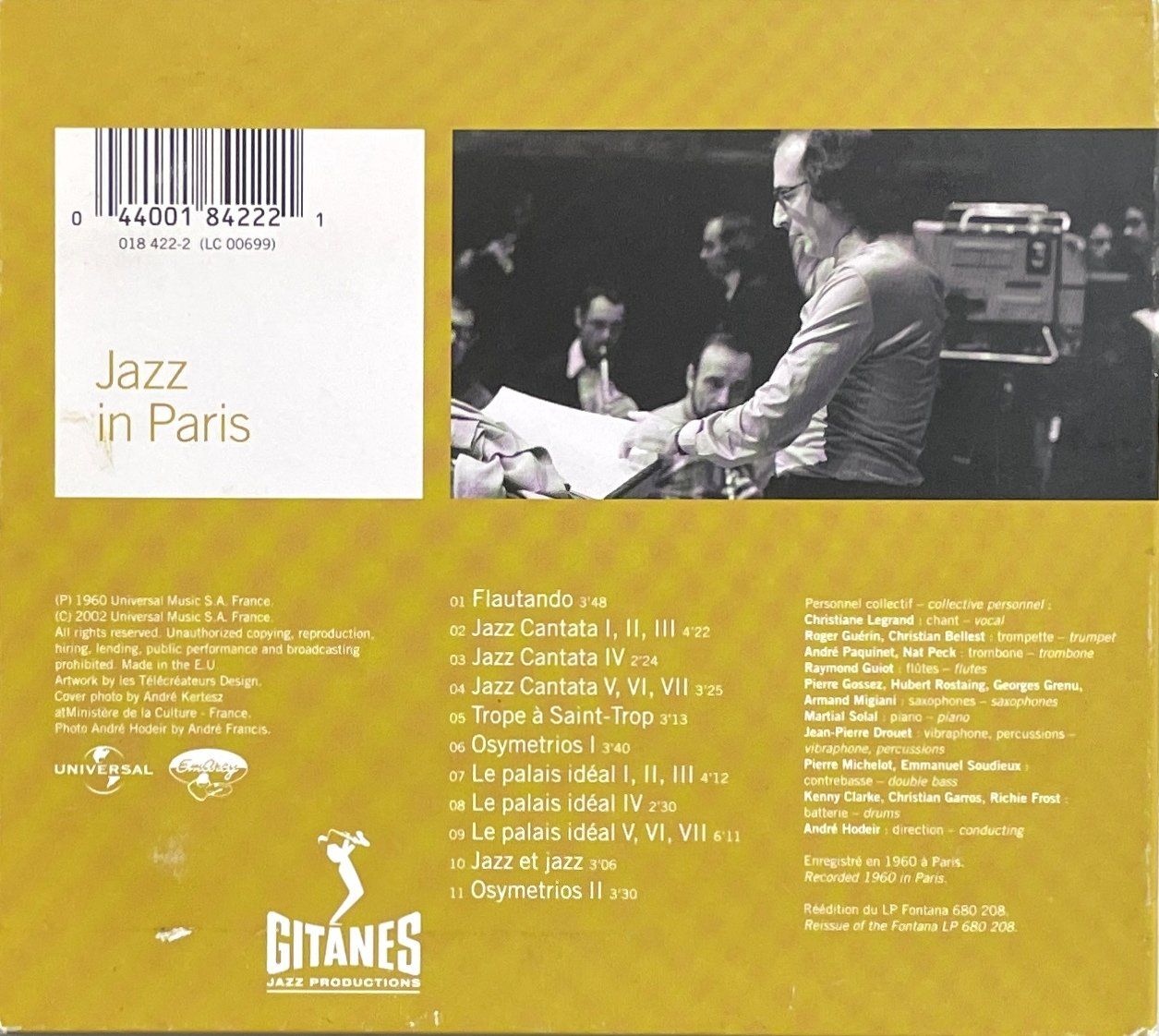 CD: André Hodeir - Jazz & Jazz - Jazz In Paris – Usato da Savagnier venduto da Ne2065 1