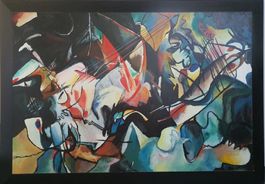 Grosse Öl Gemälde nach KANDINSKY